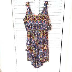 Rock 47 Wrangler Dress, Size XXL, Sleeveless, Colorful Print, Floaty Skirt, NEW!